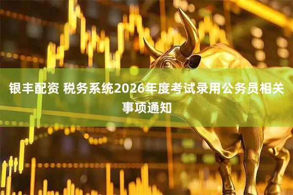 银丰配资 税务系统2026年度考试录用公务员相关事项通知