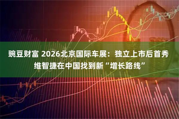 豌豆财富 2026北京国际车展：独立上市后首秀 维智捷在中国找到新“增长路线”